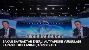 Bakan Bayraktar Enerji Altyapısını Vurguladı Kapasite Kullanımı Çağrısı Yaptı