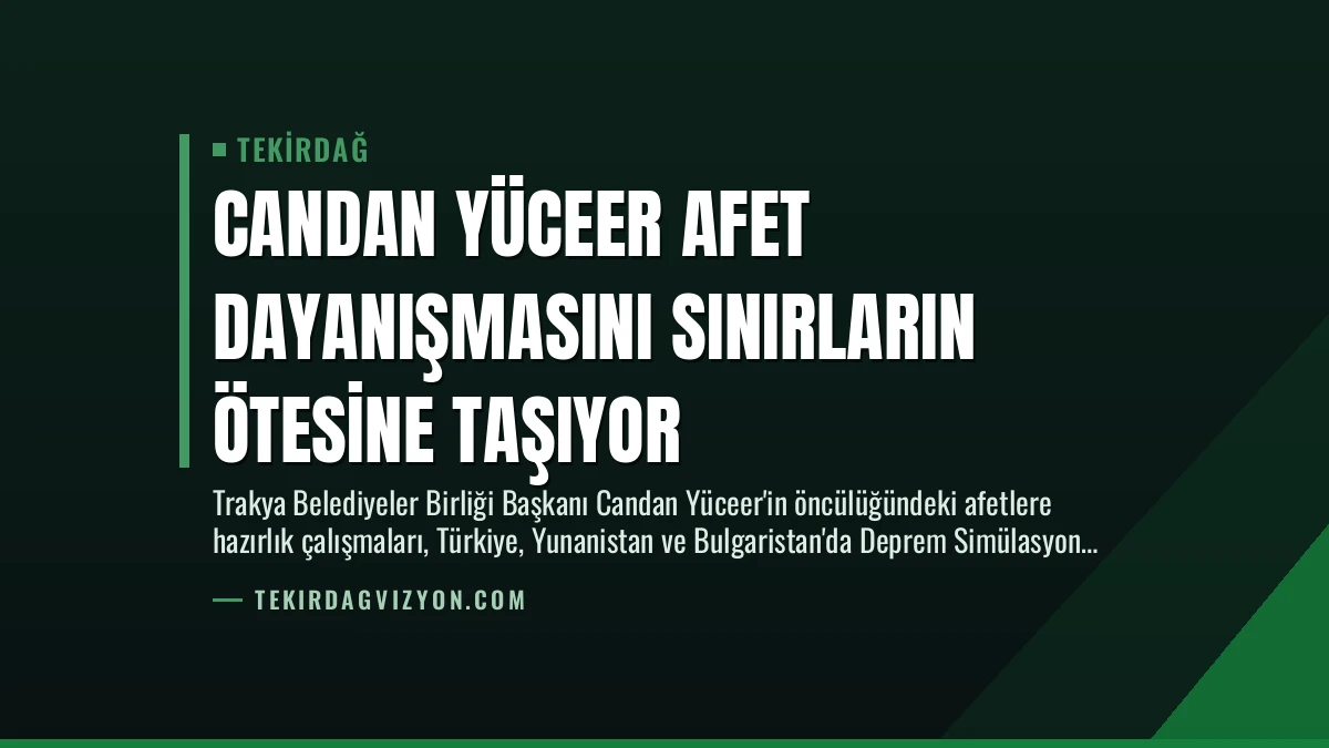 Candan Yüceer Afet Dayanışmasını Sınırların Ötesine Taşıyor
