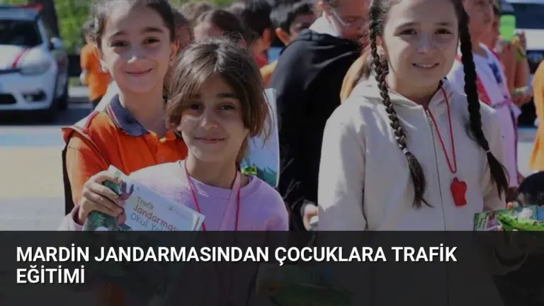 Mardin Jandarmasından Çocuklara Trafik Eğitimi