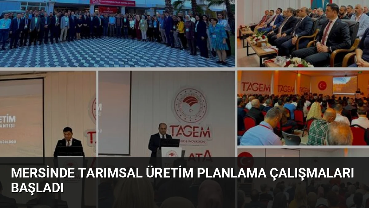 Mersinde Tarımsal Üretim Planlama Çalışmaları Başladı