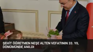 Şehit Öğretmen Neşe Alten Vefatının 33. Yıl Dönümünde Anıldı