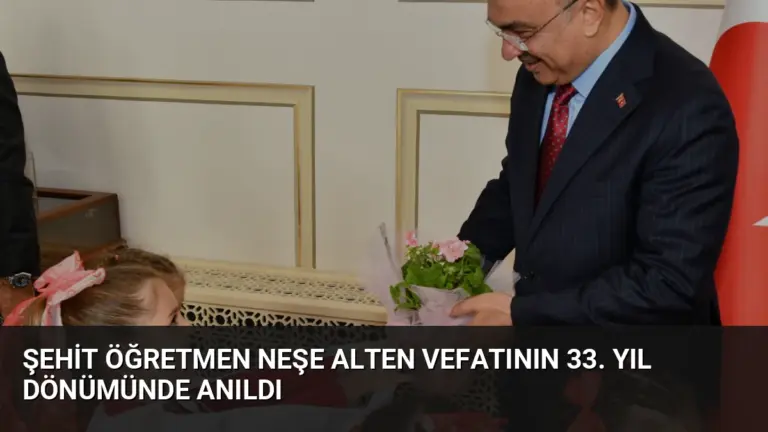 Şehit Öğretmen Neşe Alten Vefatının 33. Yıl Dönümünde Anıldı