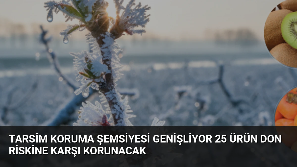 TARSİM Koruma Şemsiyesi Genişliyor 25 Ürün Don Riskine Karşı Korunacak