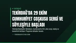 Tekirdağ'da 29 Ekim Cumhuriyet Coşkusu Sergi ve Söyleşiyle Başladı