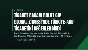 Ticaret Bakanı Bolat GO! GLOBAL Zirvesi’nde Türkiye-ABD Ticaretini Değerlendirdi