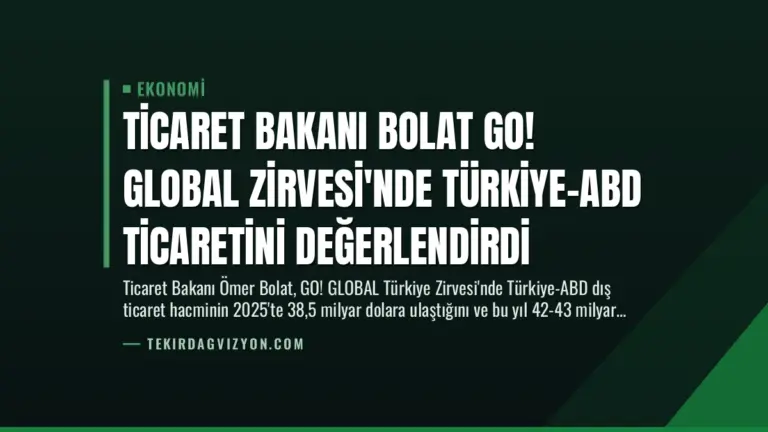 Ticaret Bakanı Bolat GO! GLOBAL Zirvesi’nde Türkiye-ABD Ticaretini Değerlendirdi