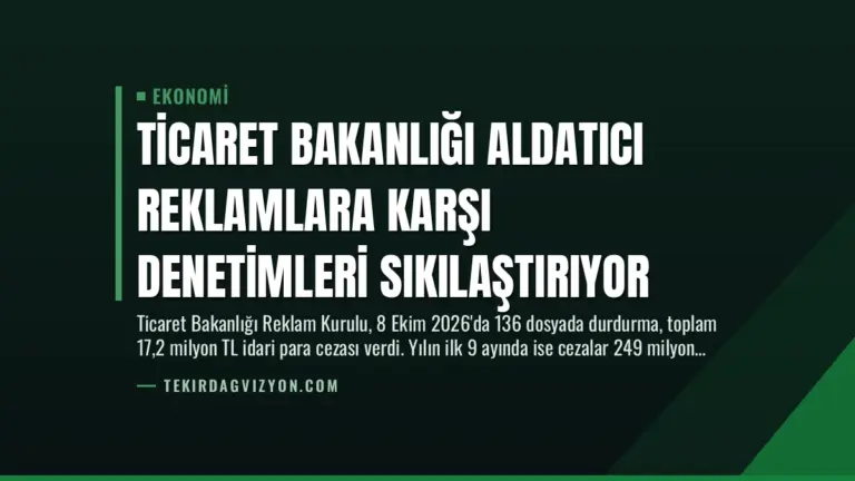Ticaret Bakanlığı Aldatıcı Reklamlara Karşı Denetimleri Sıkılaştırıyor
