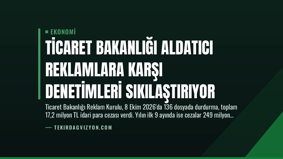 Ticaret Bakanlığı Aldatıcı Reklamlara Karşı Denetimleri Sıkılaştırıyor