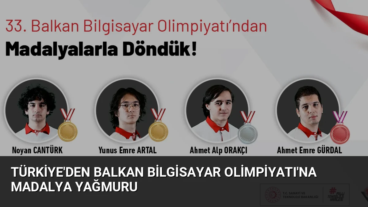 Türkiye’den Balkan Bilgisayar Olimpiyatı’na Madalya Yağmuru