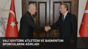 Vali Soytürk Atletizm ve Badminton Sporcularını Ağırladı