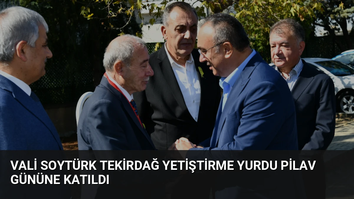 Vali Soytürk Tekirdağ Yetiştirme Yurdu Pilav Gününe Katıldı